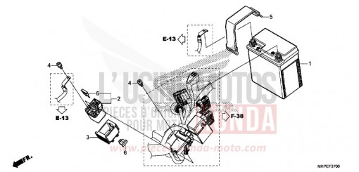 BATTERIE CB500FAN de 2022